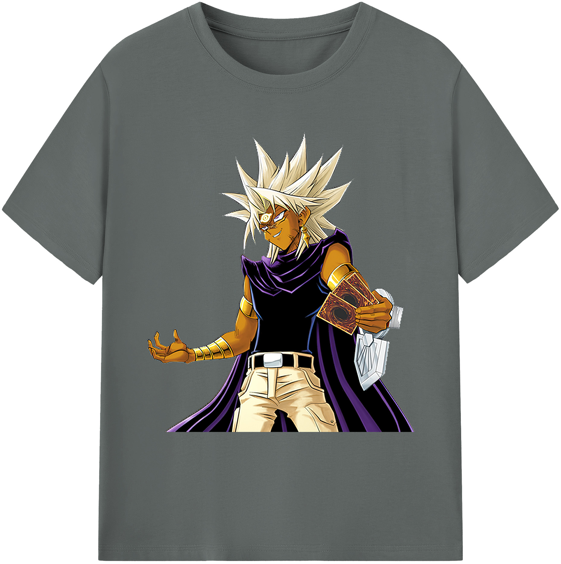 （画像用） 遊☆戯☆王 Yu-Gi-Oh! 綿100％ メンズ半袖Tシャツ｜肌触りやわらか＆通気性